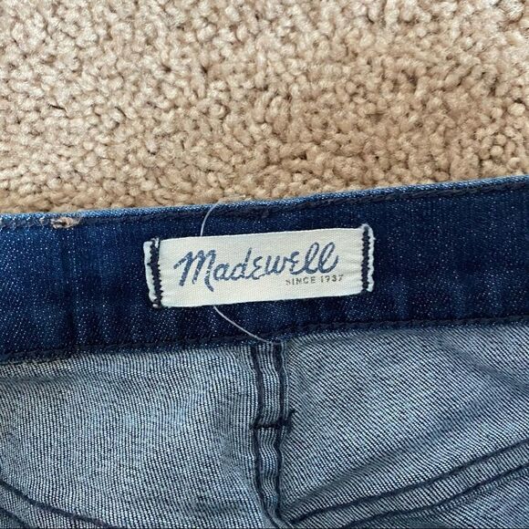 MADEWELL 10" High Riser Skinny Skinny Lydia Dark Wash Stretch Denim Jeans 25 - Picture 6 of 7